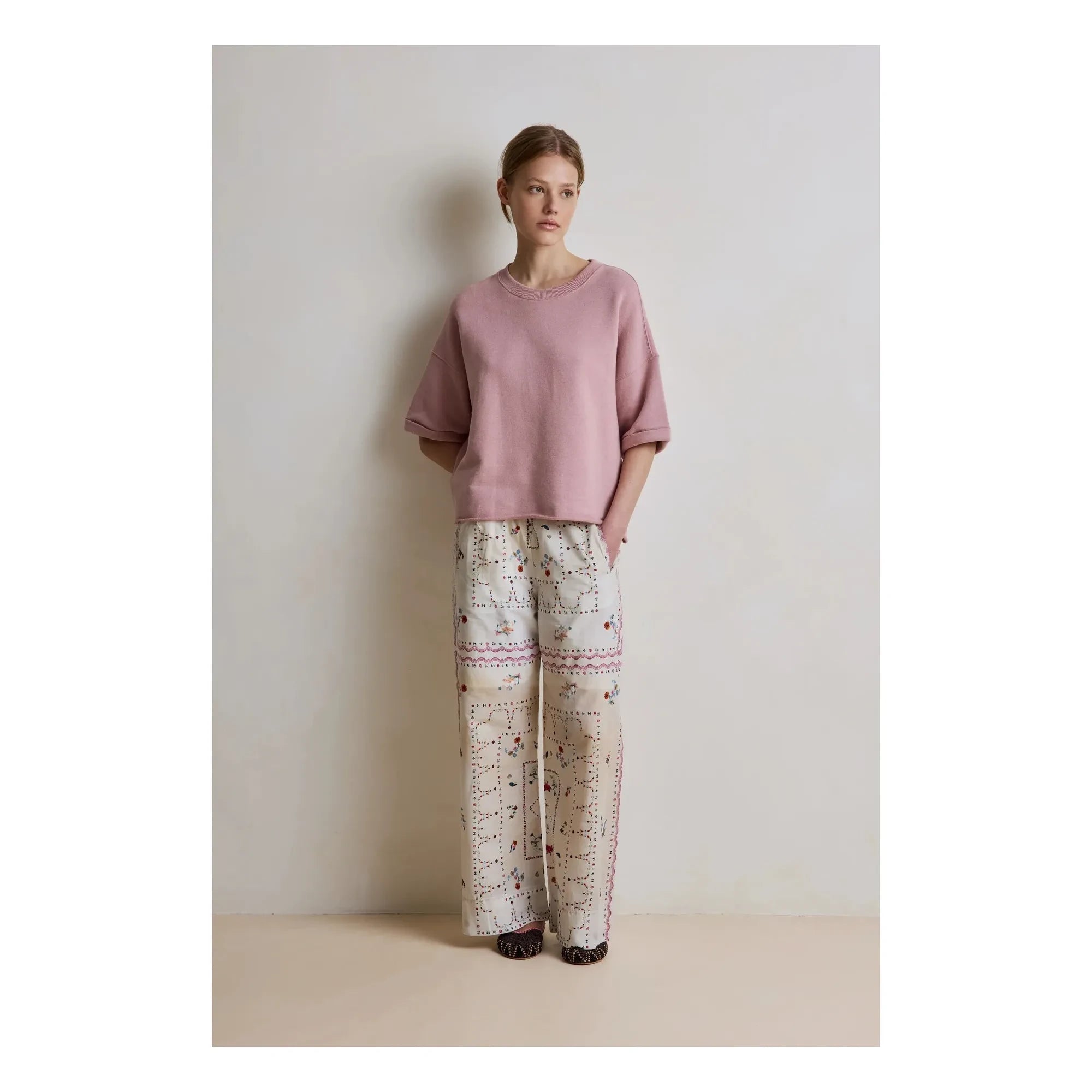 Hod - Solange Baumwoll-Sweatshirt | Pflaume