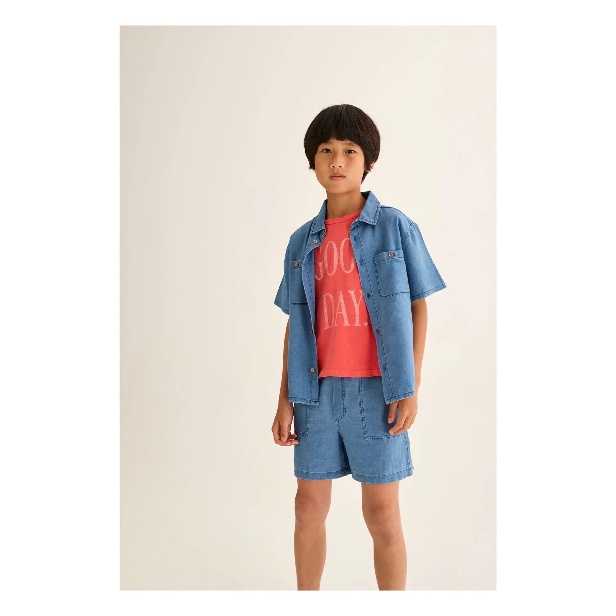 Cozmo - Denim Wolf Bermuda Shorts | Blau
