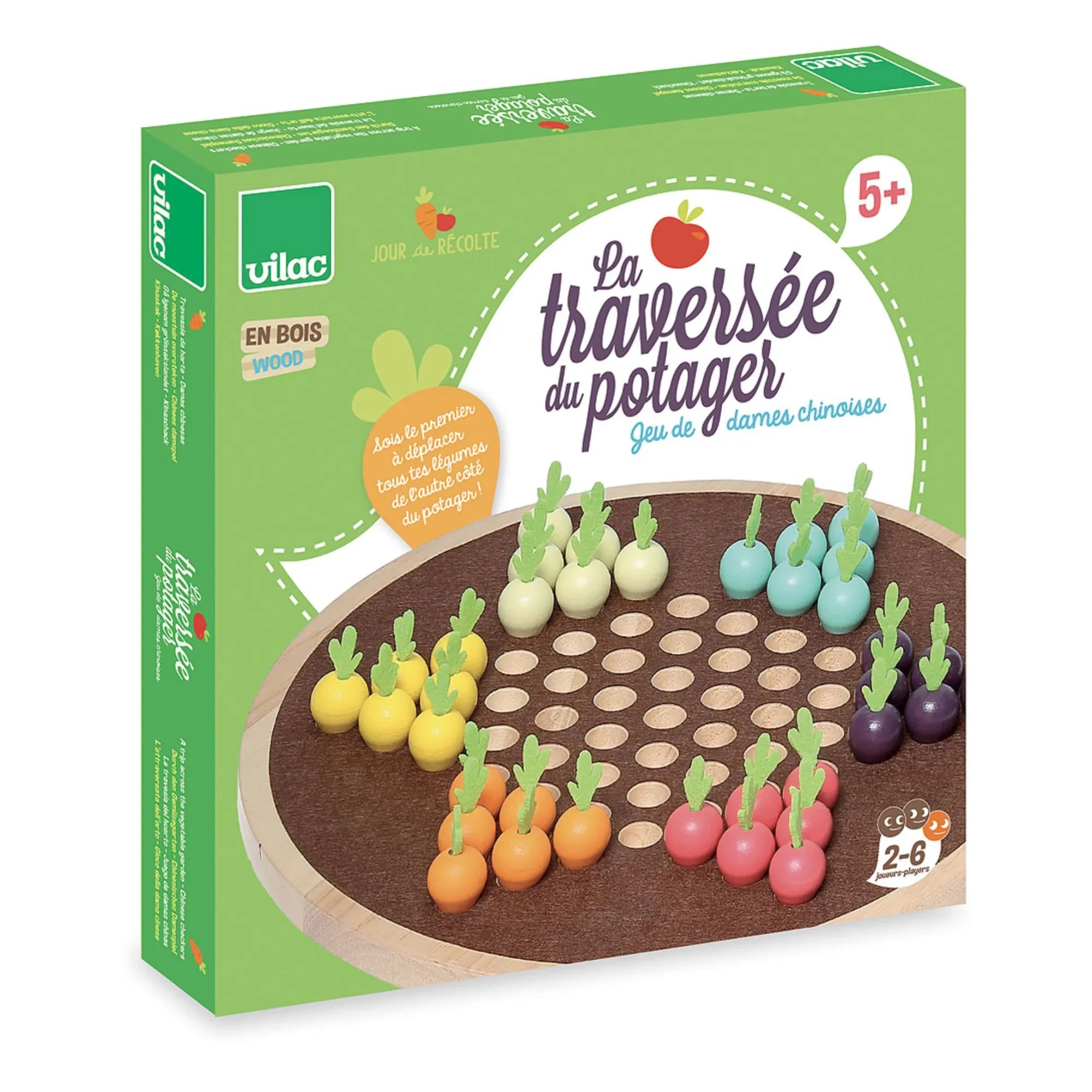 Vilac - Gemüsegarten Chinesisches Damespiel