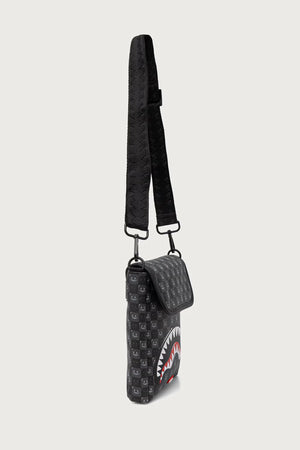Sprayground - Graue Umhängetasche mit Haien aus Paris 910B9314NSZ