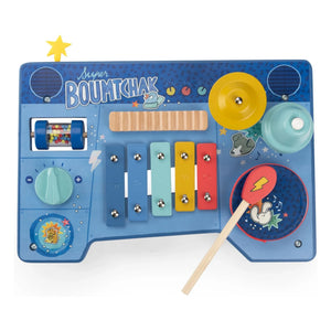 Moulin Roty - Musikalischer Spieltisch Puce & Pilou | Blau