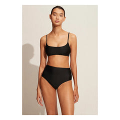 Matteau – Bikinihose mit hoher Taille | Schwarz