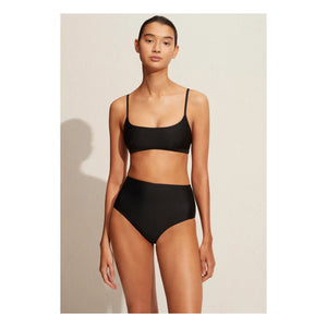 Matteau – Bikinihose mit hoher Taille | Schwarz