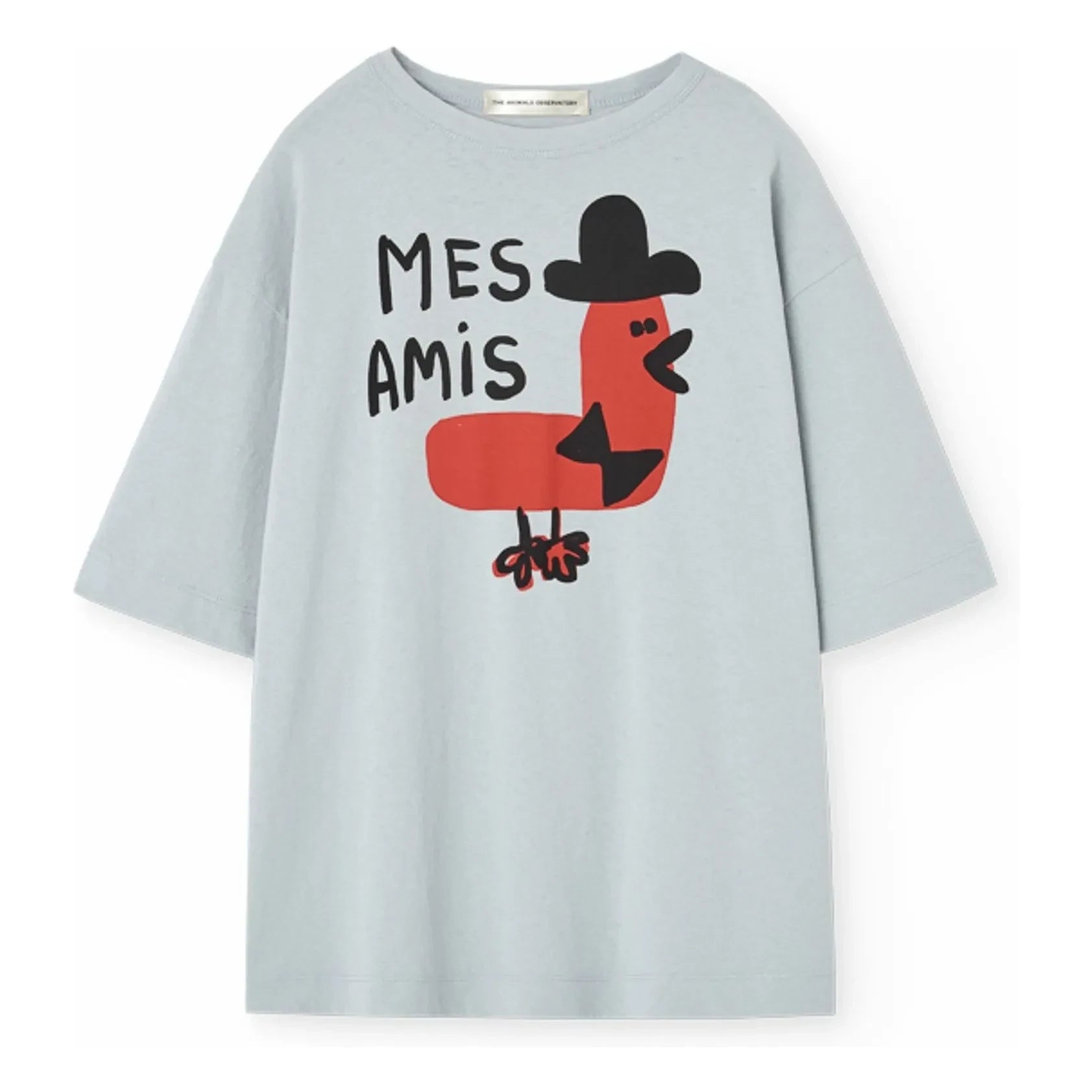 The Animals Observatory – Collie Mes Amis T-Shirt aus Bio-Baumwolle | Hellblau