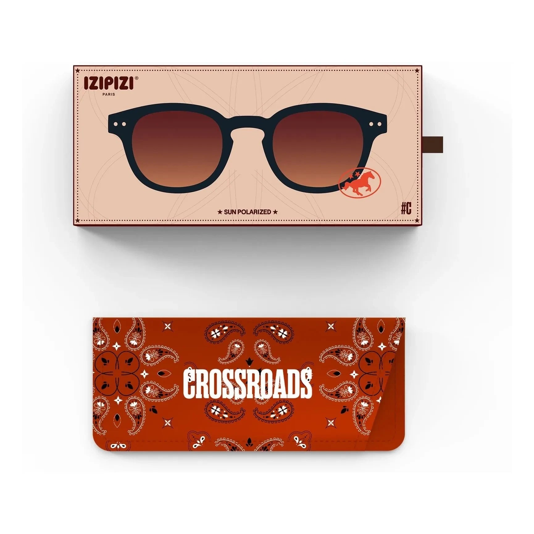 IZIPIZI - Polarisierte Sonnenbrille #C | Glänzend Schwarz