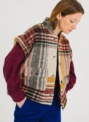 Tinsels - Ärmellose Jacke | Bordeaux