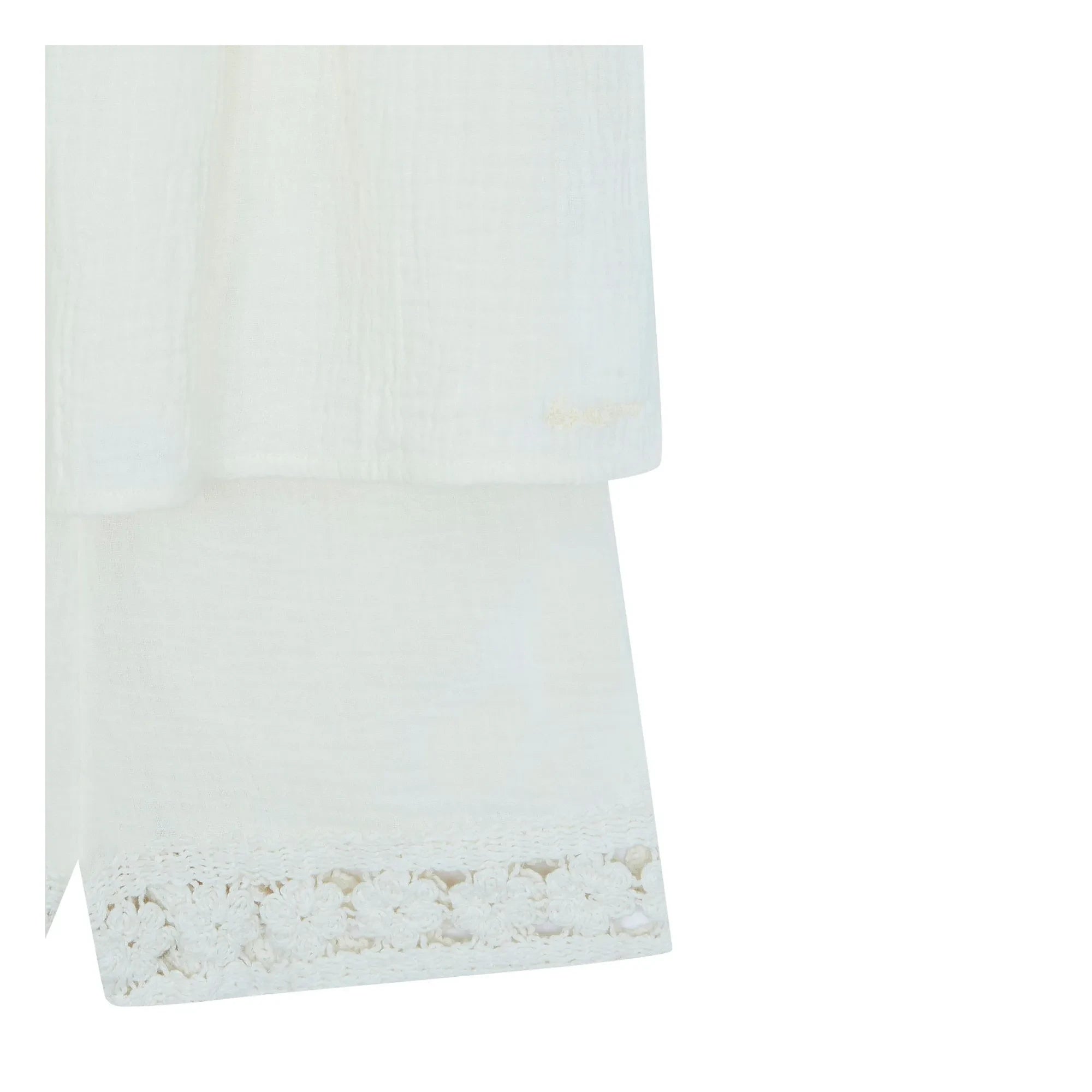 Bonton - Nouki Set aus Baumwoll-Musselin-Trägerhemd und Shorts | Ecru