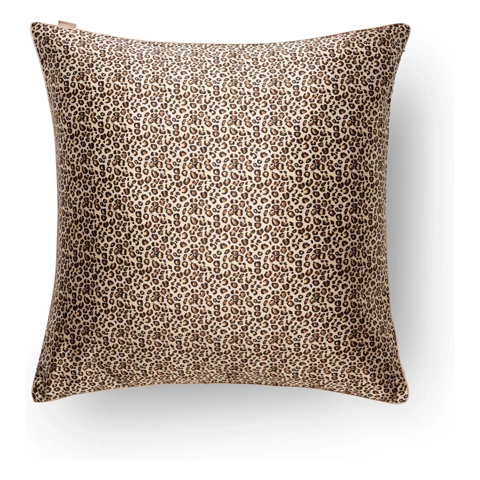 Emily's Pillow - Kissenbezug aus Maulbeerseide mit Leopardenmuster
