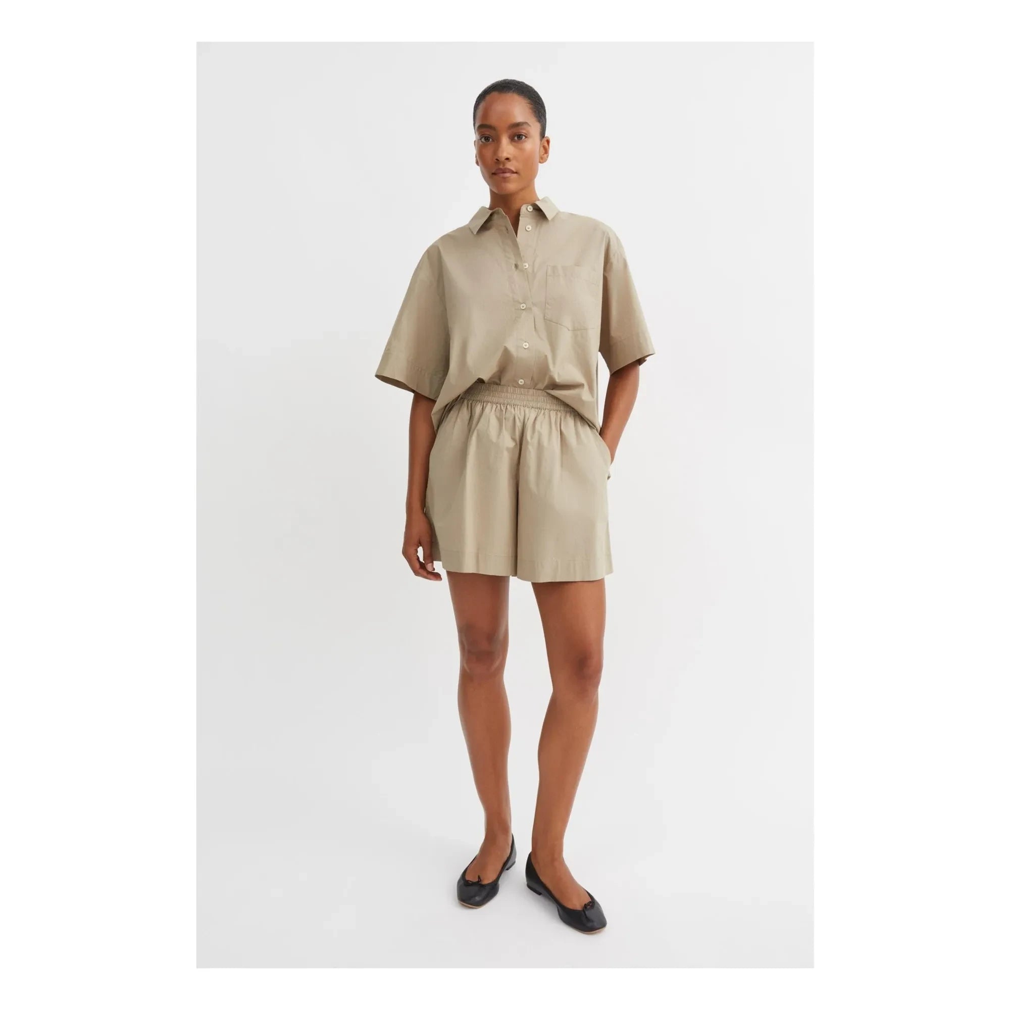 Skall Studio - Edgar Bio-Baumwoll Shorts | Blassgrün