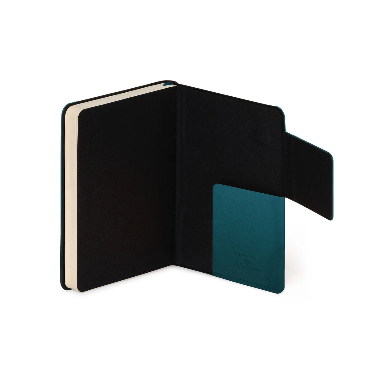 Legami - Liniert Notizbuch mit monochromem Softcover - Tiefteal - Mein Notizbuch