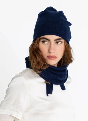 Smallable Woman - Juline Merino Wolle Schal | Dunkelblau