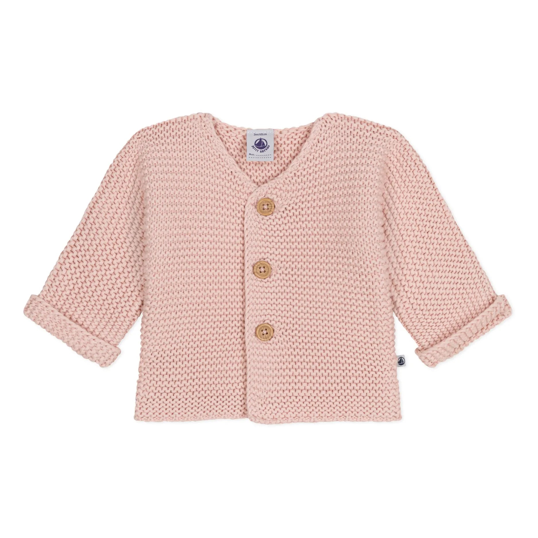 Petit Bateau - Mafa Point Mousse Hırka | Pudra pembe