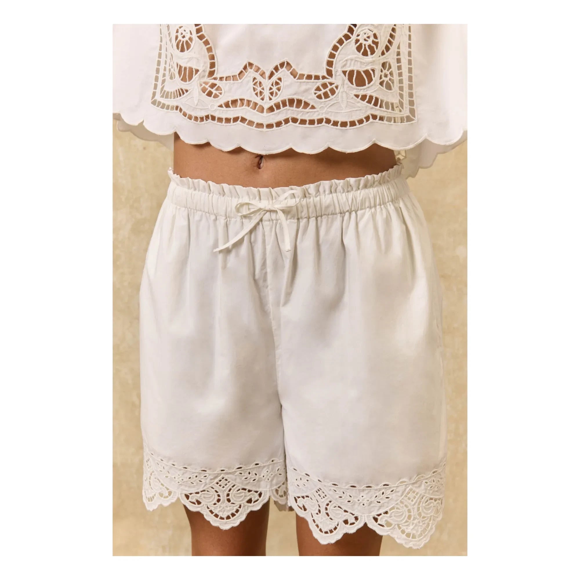 Louise Misha - Boxi Shorts aus Bio-Baumwolle | Weiß