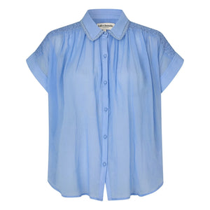 Lollys Laundry - Badal Baumwollbluse | Blau