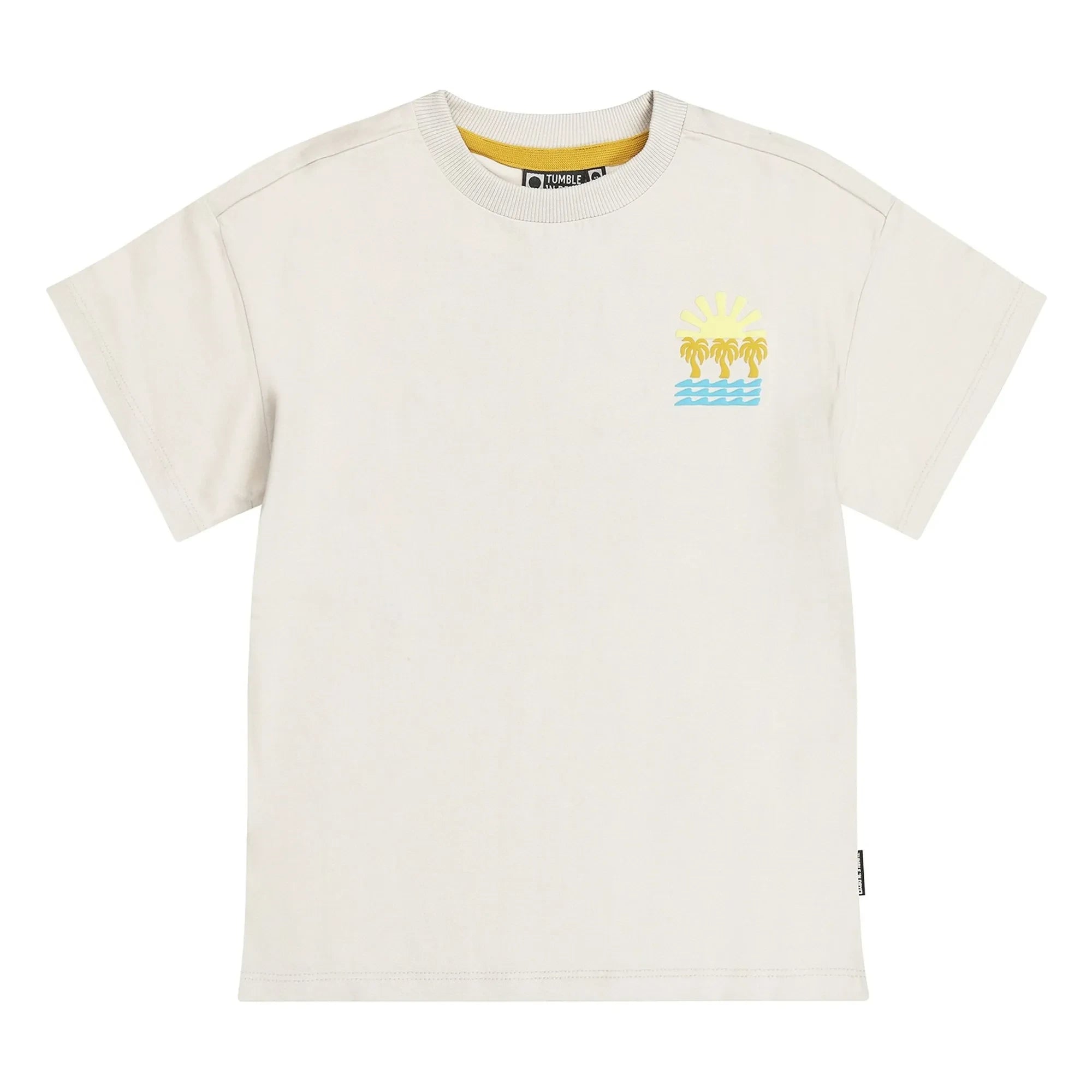 Trocknergeeignet – Oversize-T-Shirt „Saltwater“ | Recycelte Baumwolle | Ecru