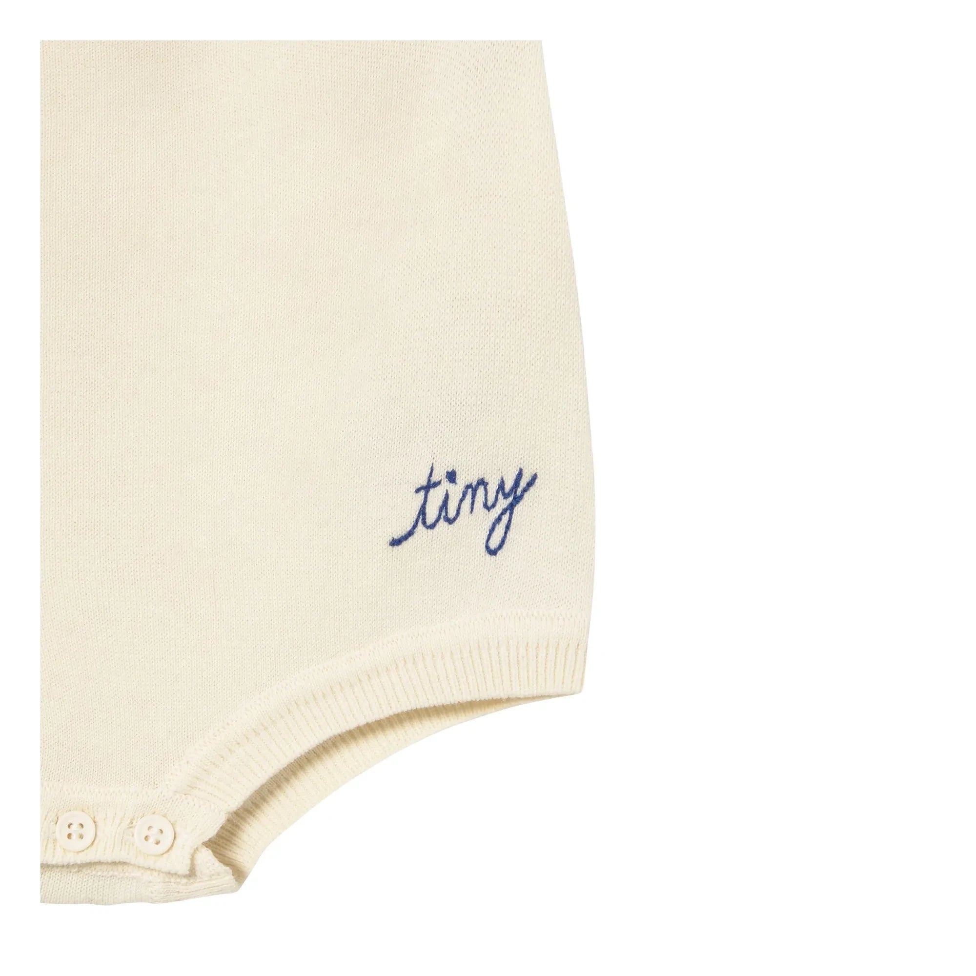 Tinycottons - Gerafftes Body-Top | Weiß