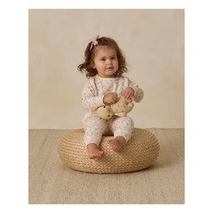 Quincy Mae - Bio-Baumwollhose mit Blumenmuster | Elfenbein