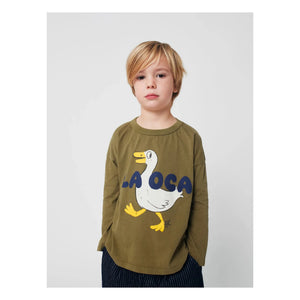 Bobo Choses - Duck T-Shirt La OCA Bio-Baumwolle | Khaki
