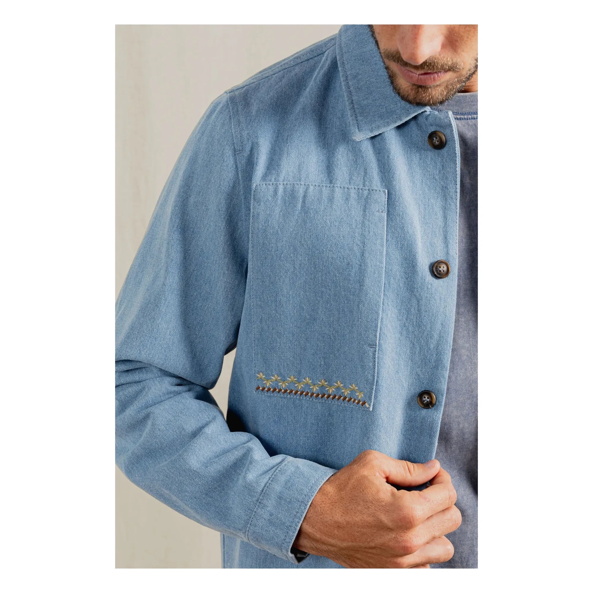 Rhythm - Arguam LS overshirt | Açık Mavi