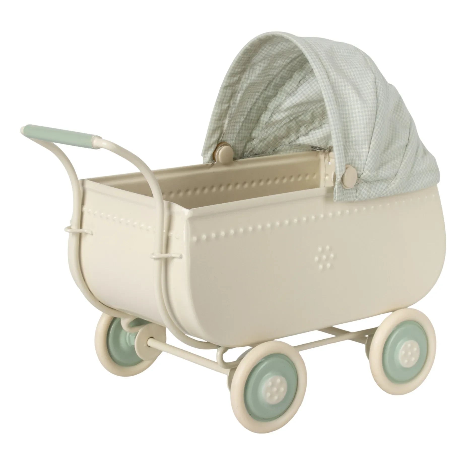 Maileg - Blauer Mini-Kinderwagen