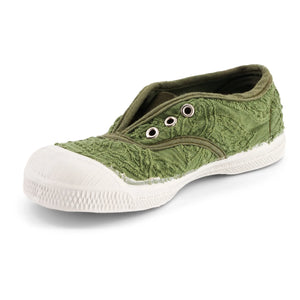 Bensimon - Tennis Elly Broderie Anglaise | Khaki