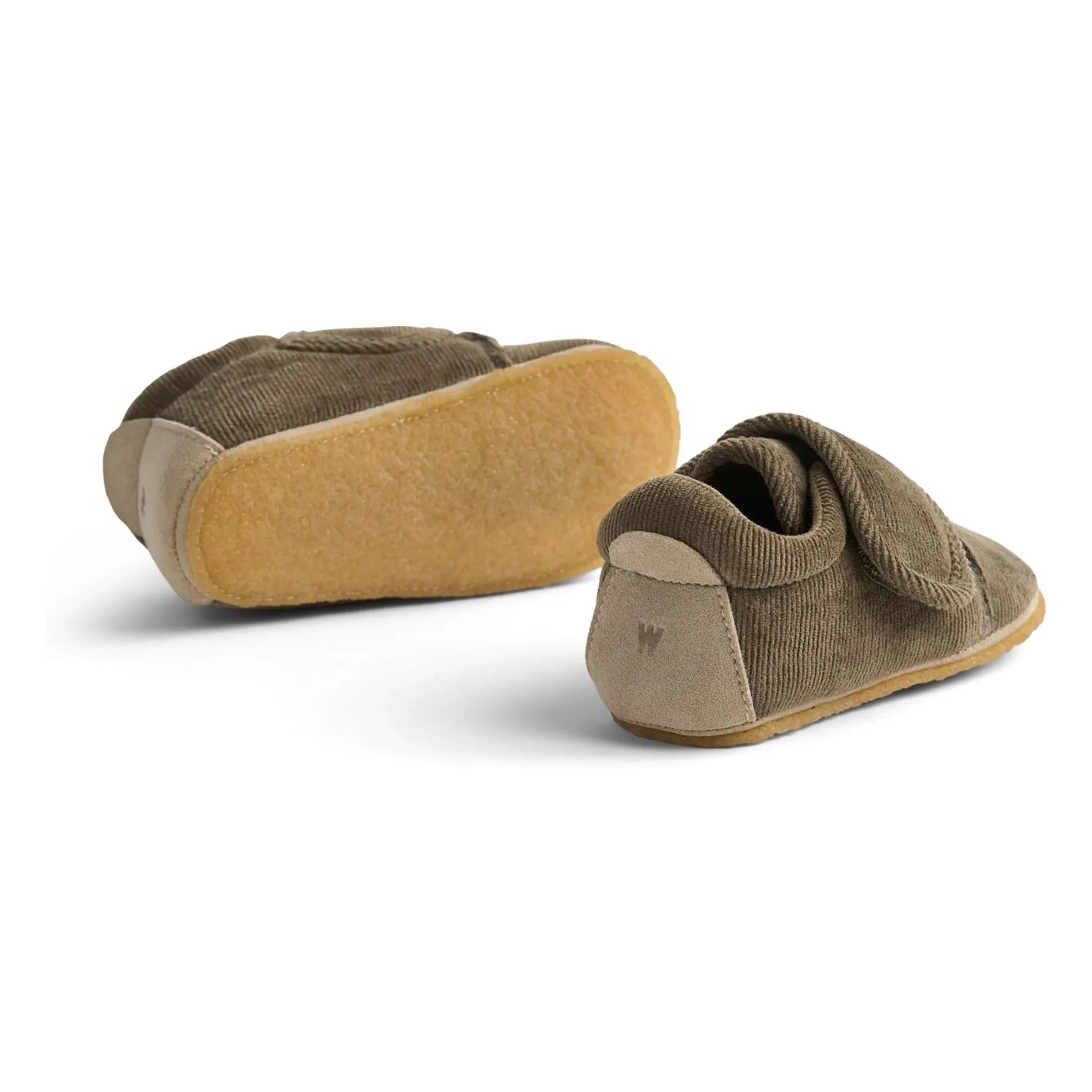 Wheat - Sasha Samt Pantoffel | Braun
