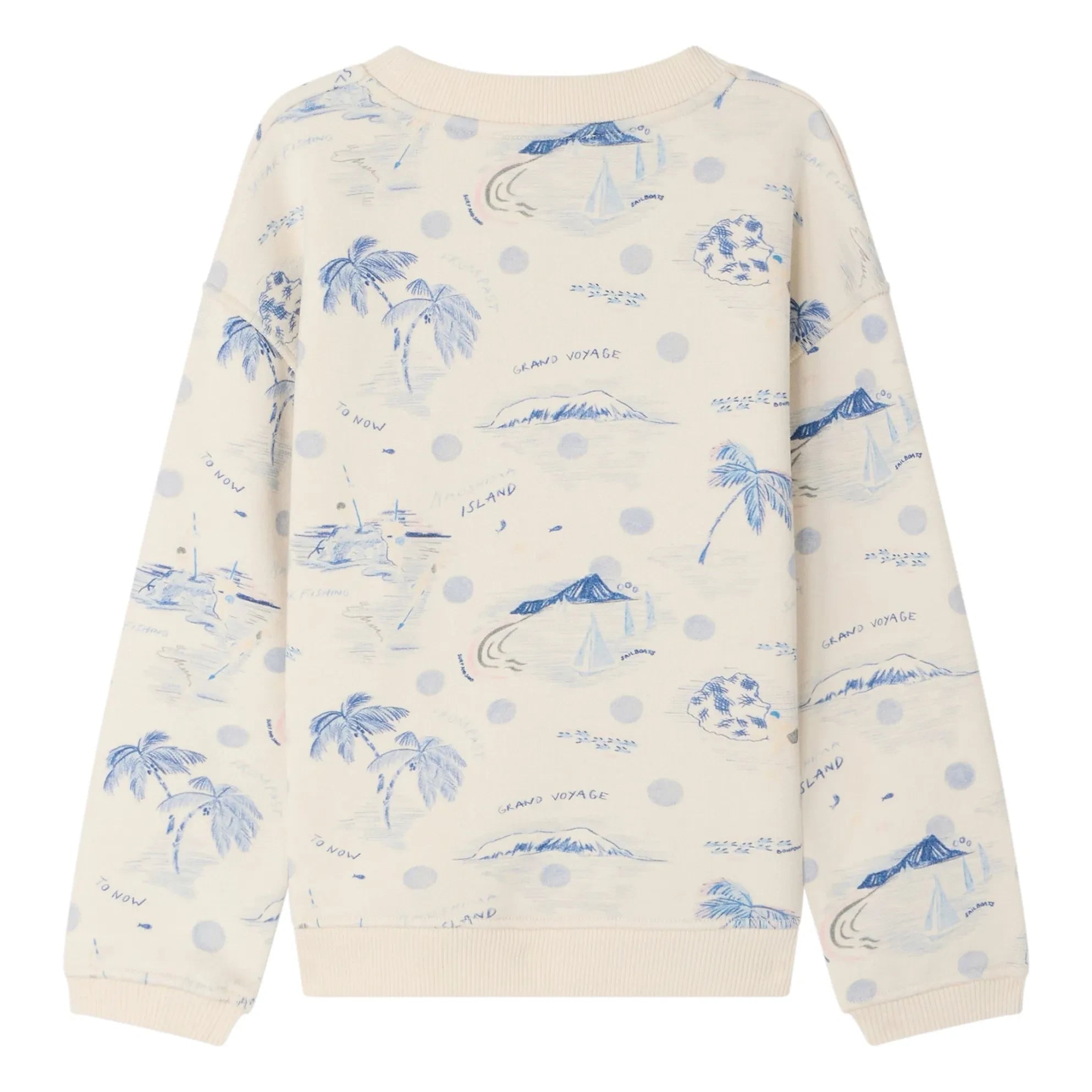 Bonpoint - Sweatshirt aus Bio-Baumwolle mit Tonino | Ecru
