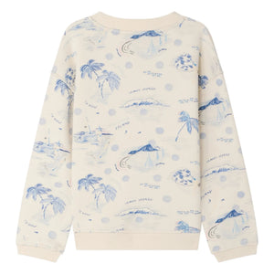 Bonpoint - Sweatshirt aus Bio-Baumwolle mit Tonino | Ecru