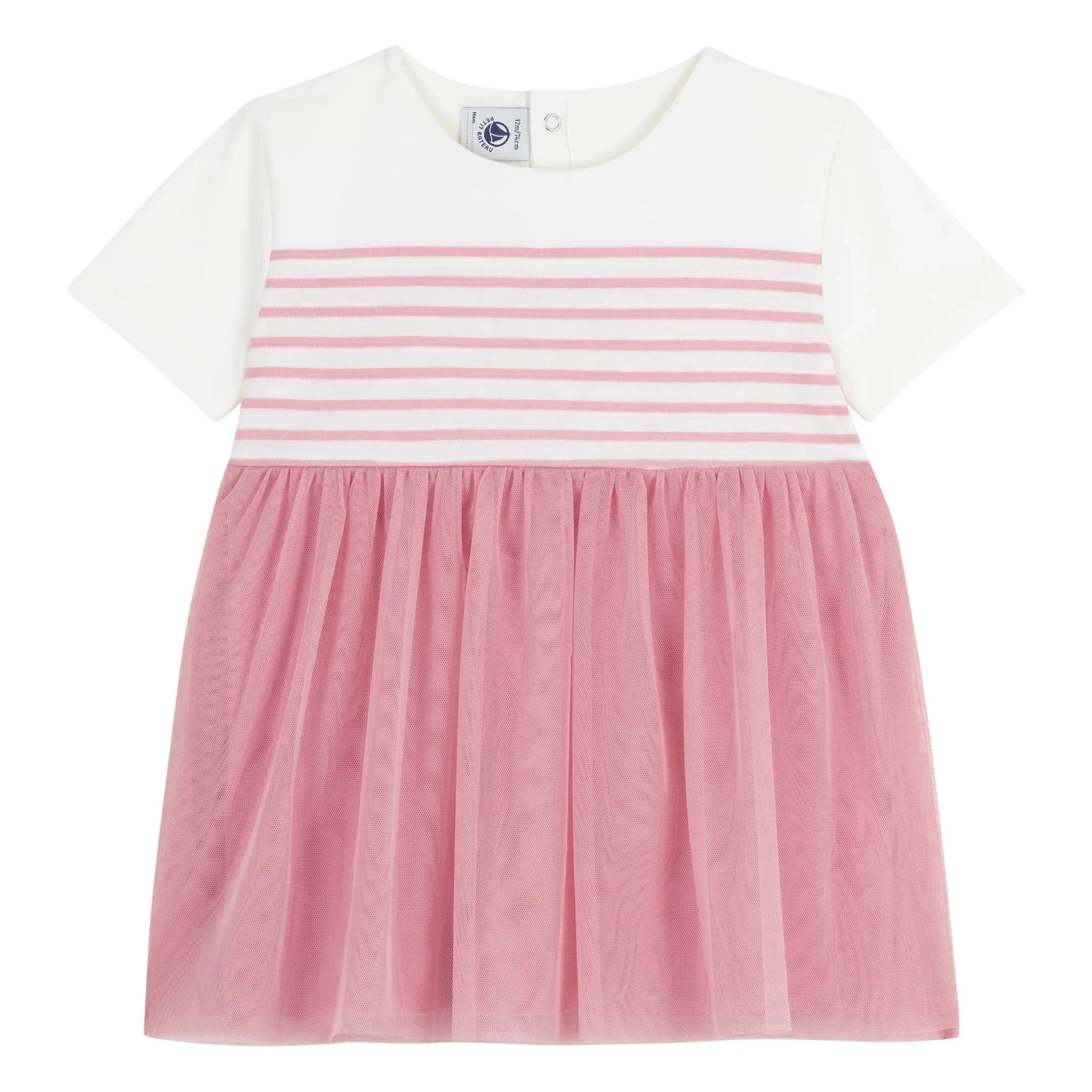 Petit Bateau - Barlotta Bio-Baumwollkleid | Rosa