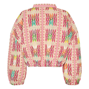 Lollys Laundry – Rosa Baumwoll-Lama-Jacke