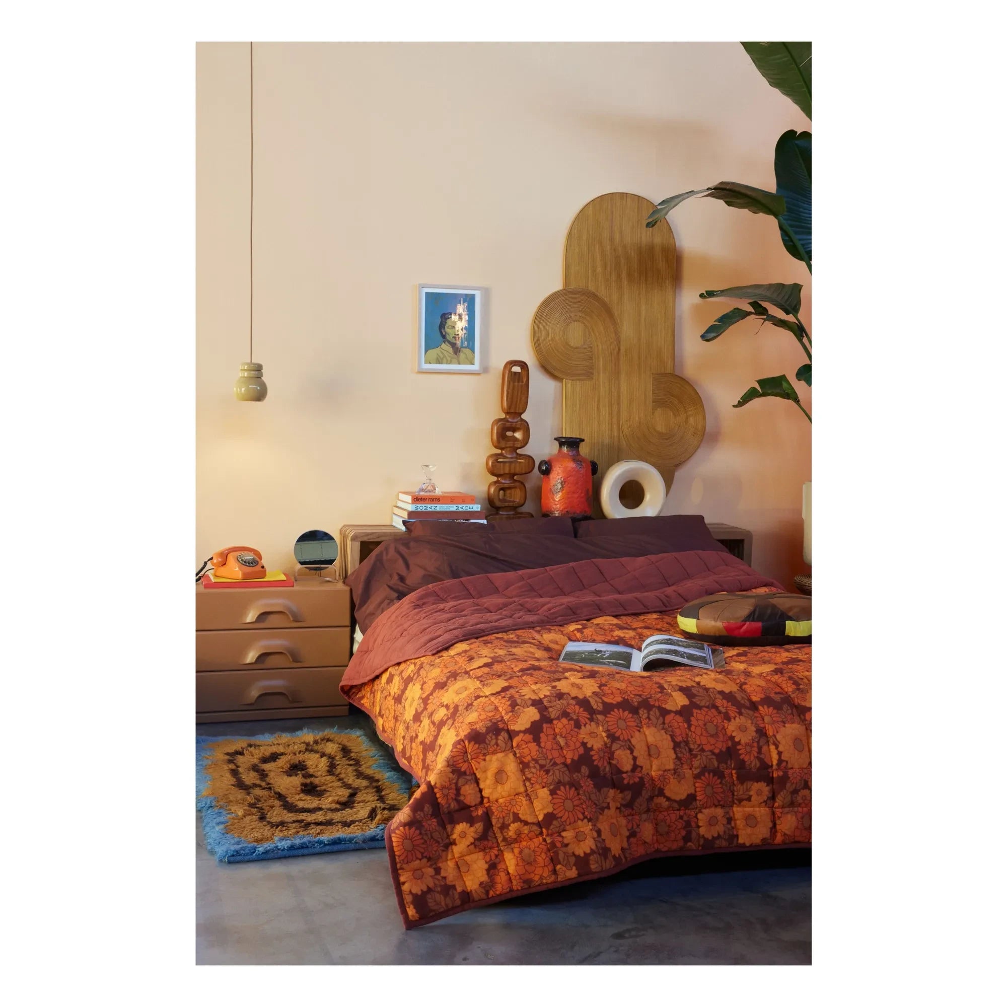 HKliving - Funk Wollteppich | Honig