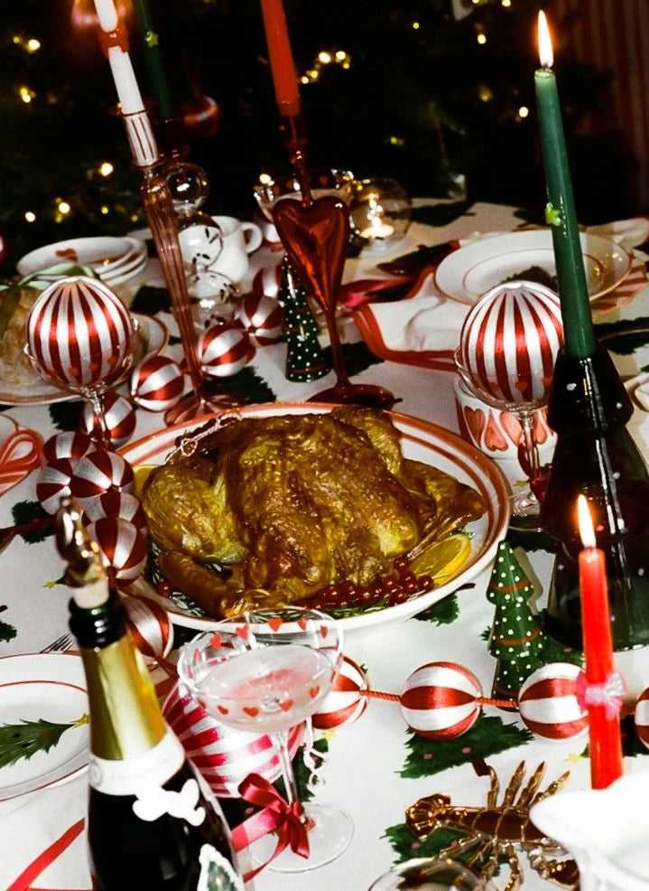 Anna + Nina - Weihnachtsstern Kerzen - 2er Set | Grün