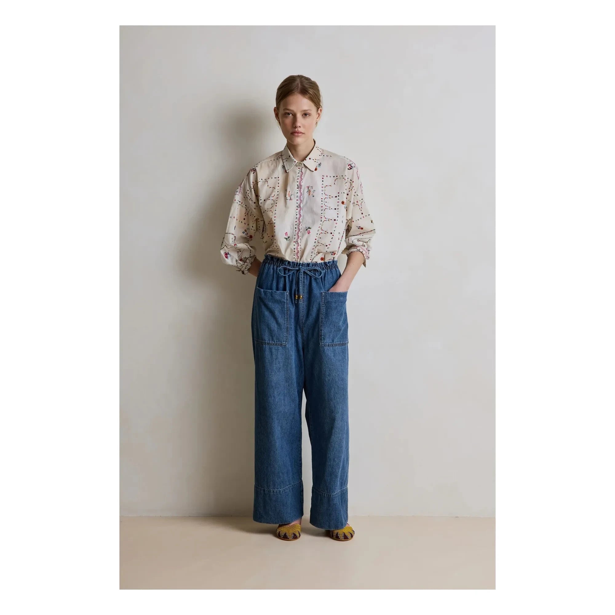 Hod - Babakar Baumwollhose | Marineblau