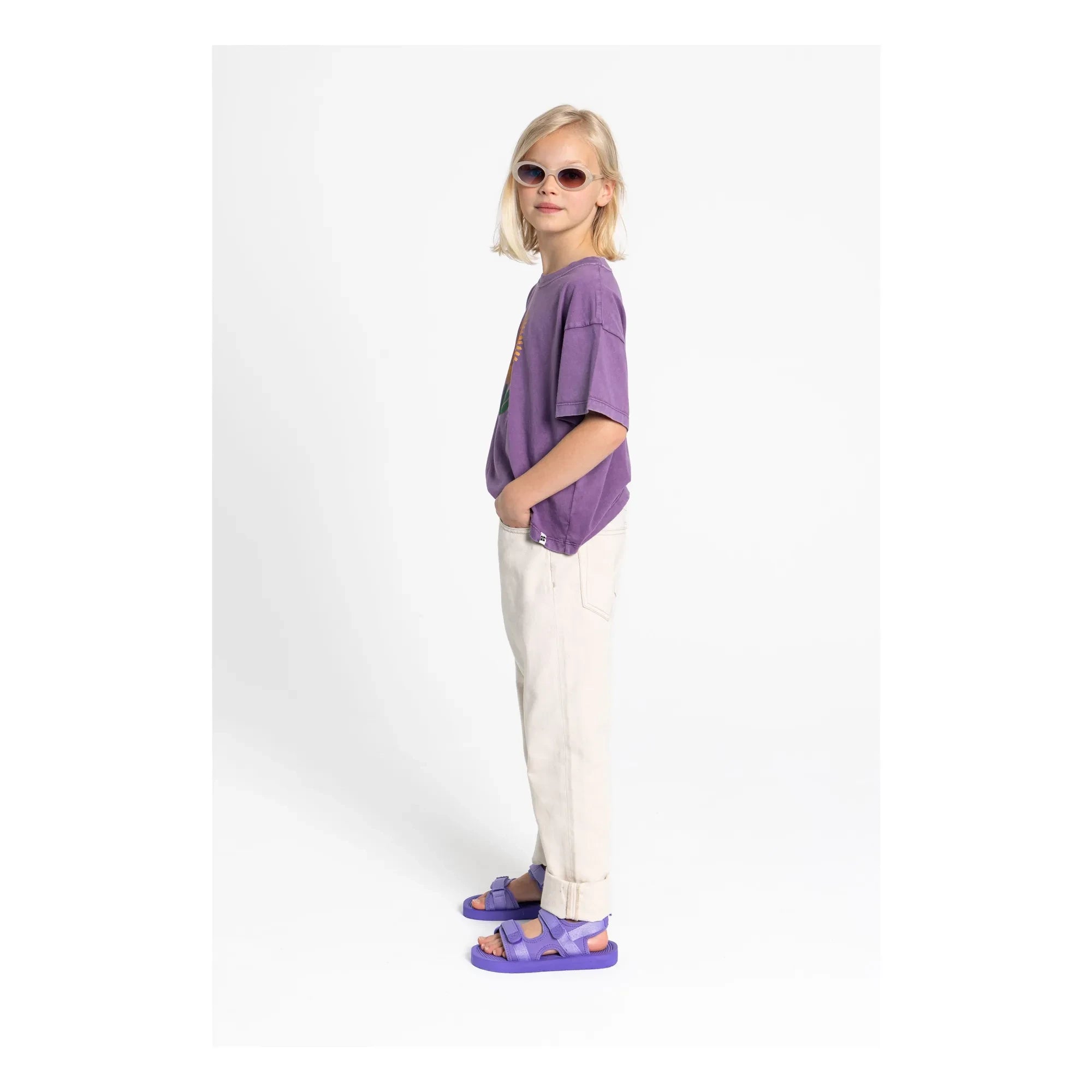 Hundred Pieces - Luna organik pamuk T-shirt | Mauve