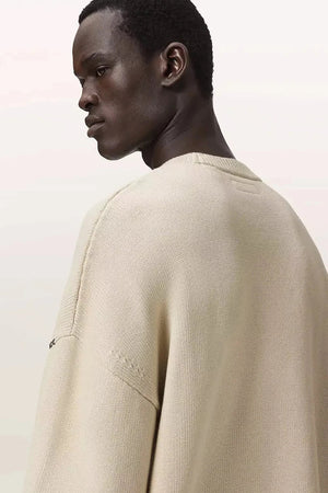 AllSaints erkek pamuklu oversize sweatshirt CROSSED