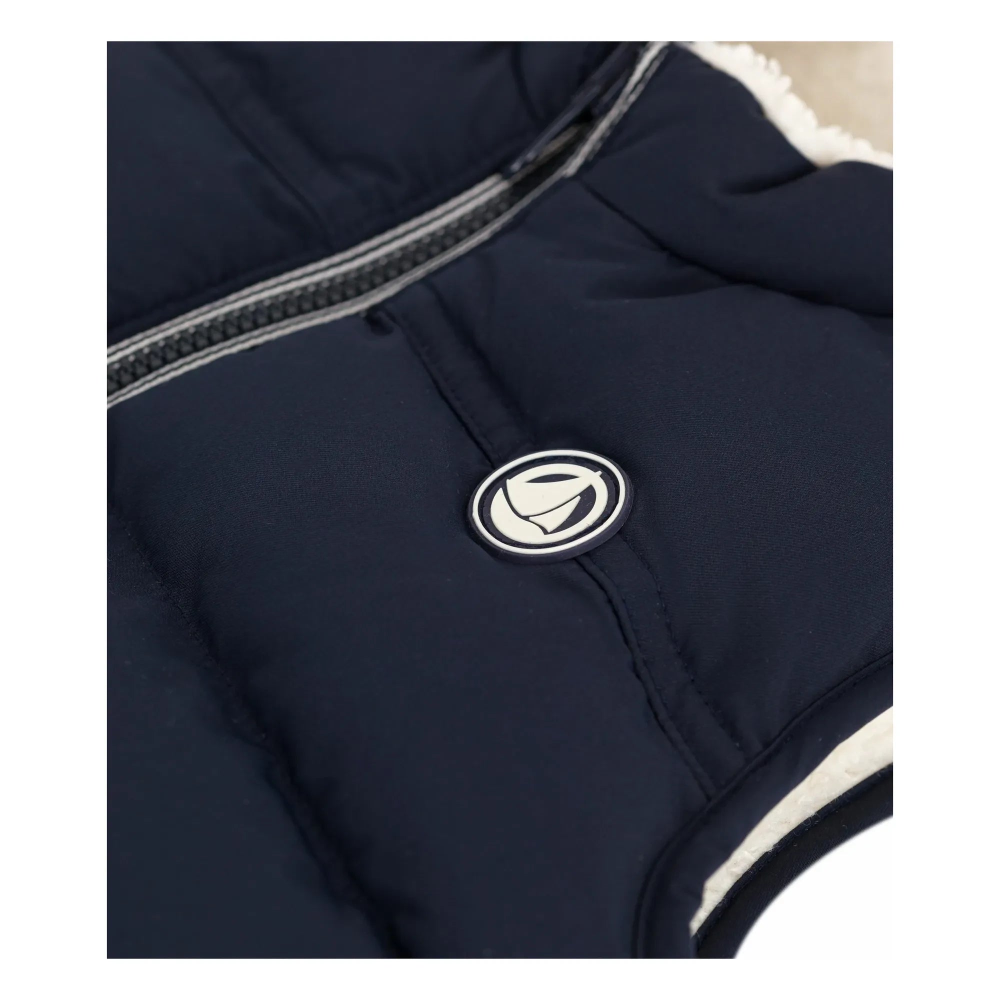 Petit Bateau - Ärmellose Steppweste mit Logo | Marineblau