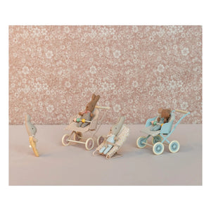 Maileg - Puppenwagen | Grau-Blau