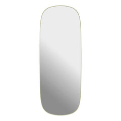 Muuto - Gerahmter Spiegel 118x44.5 cm | Blassgelb