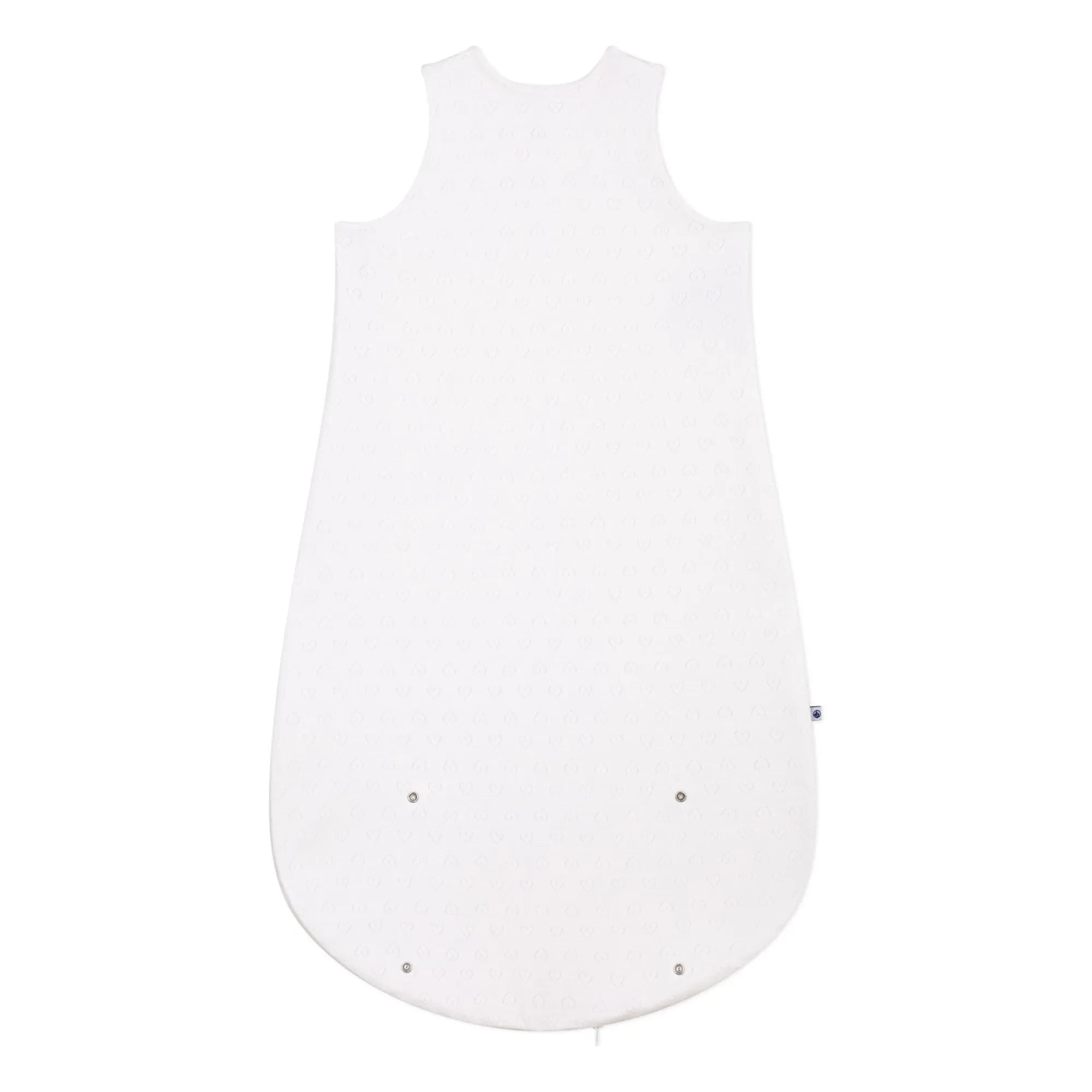 Petit Bateau - Herz-Strampler aus Bio-Baumwolle mit Lochmuster | Weiß