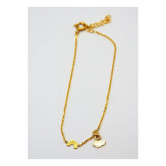 Adorabili - Regenbogen-Wolke Charm Doppel-Armband | Gold