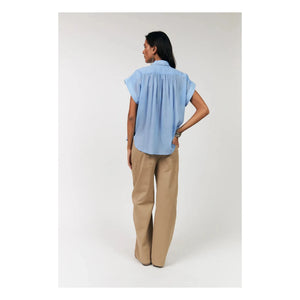 Lollys Laundry - Badal Baumwollbluse | Blau