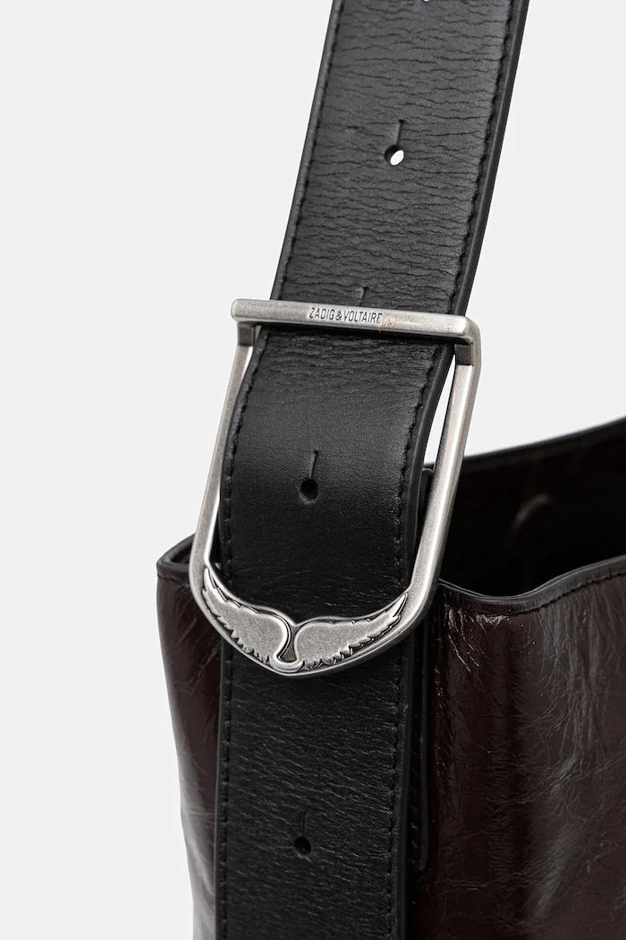 ZADIG&VOLTAIRE JANE HOBO VINTAGE PATENT Deri Çanta