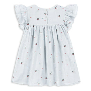 Konges Sløjd - Coco Cerises Bio-Baumwollkleid | Hellblau
