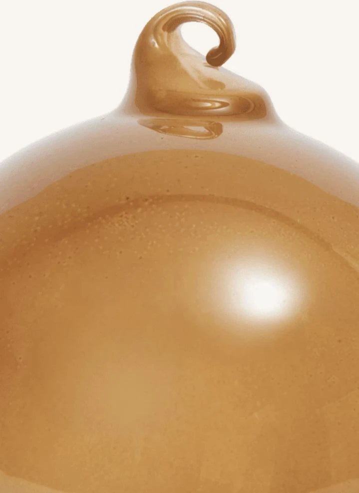 Ferm Living - Glas Weihnachtsdekorationen - 3er Set | Orange