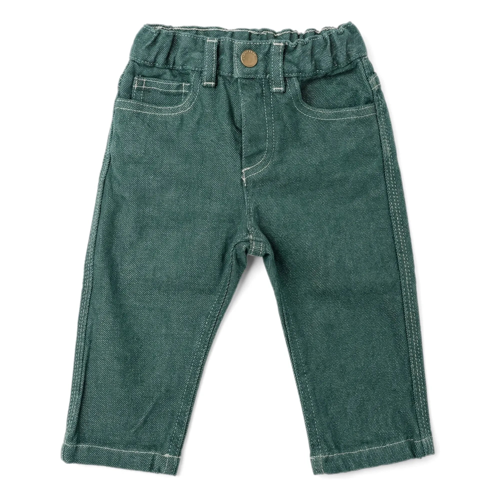 Bonpoint - Jeliott Bio-Baumwolljeans | Smaragdgrün