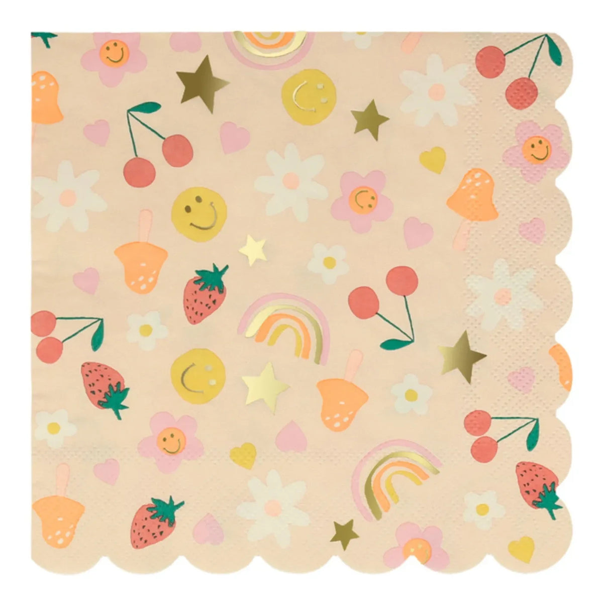 Meri Meri - Große Happy Icons Serviettenset - 16 Stück
