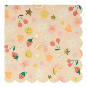 Meri Meri - Große Happy Icons Serviettenset - 16 Stück