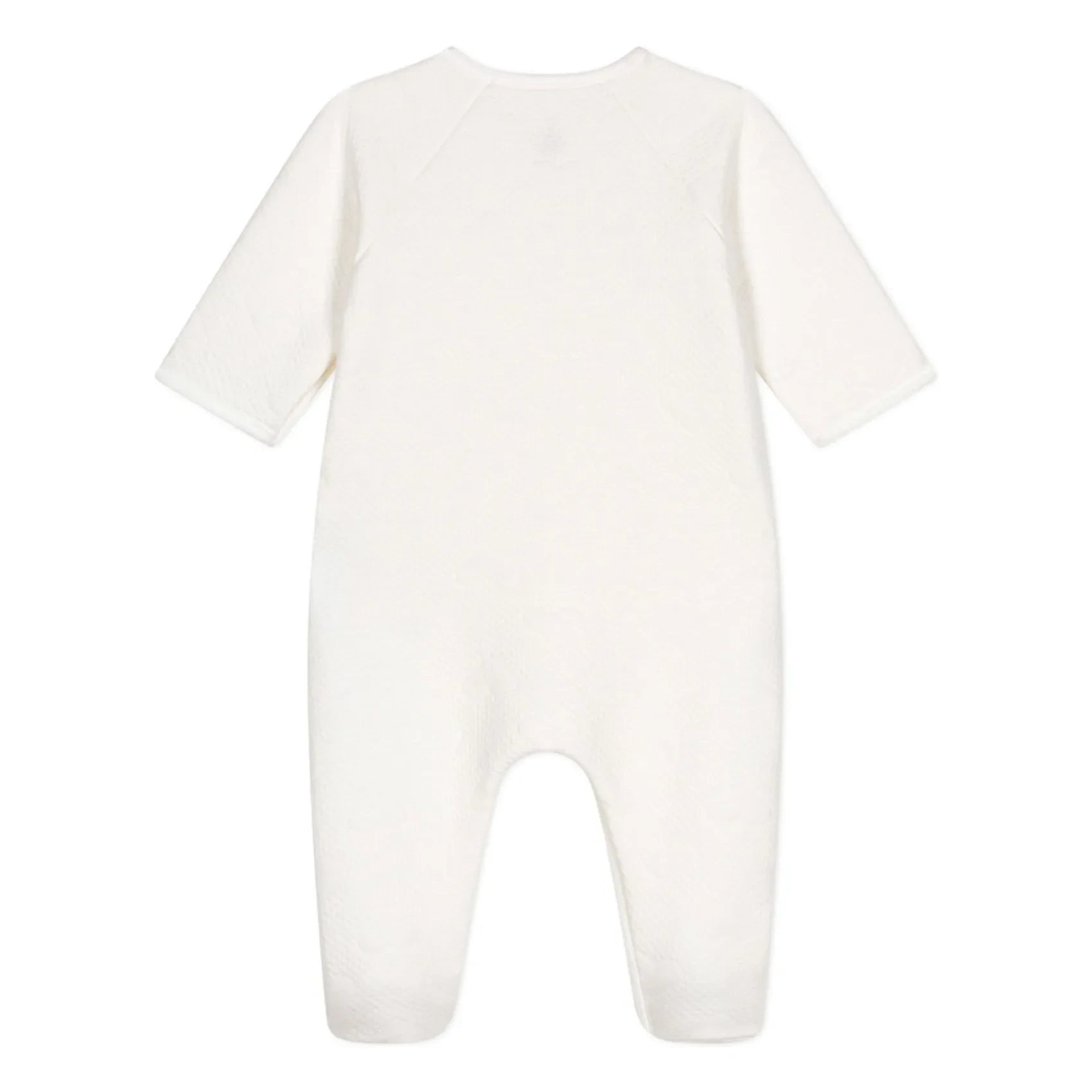 Petit Bateau – Schlafstrampler Tubique Bio-Baumwolle | Weiß