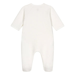 Petit Bateau – Schlafstrampler Tubique Bio-Baumwolle | Weiß