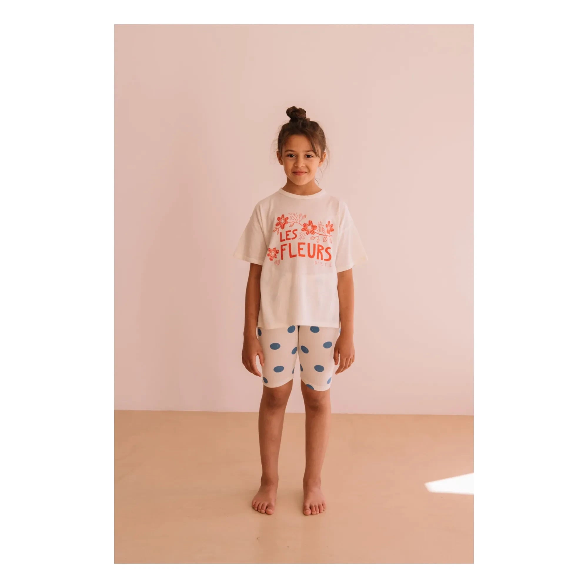 We Are Kids - Cycliste Eddy Gepunktet Bio-Baumwolle | Weiß